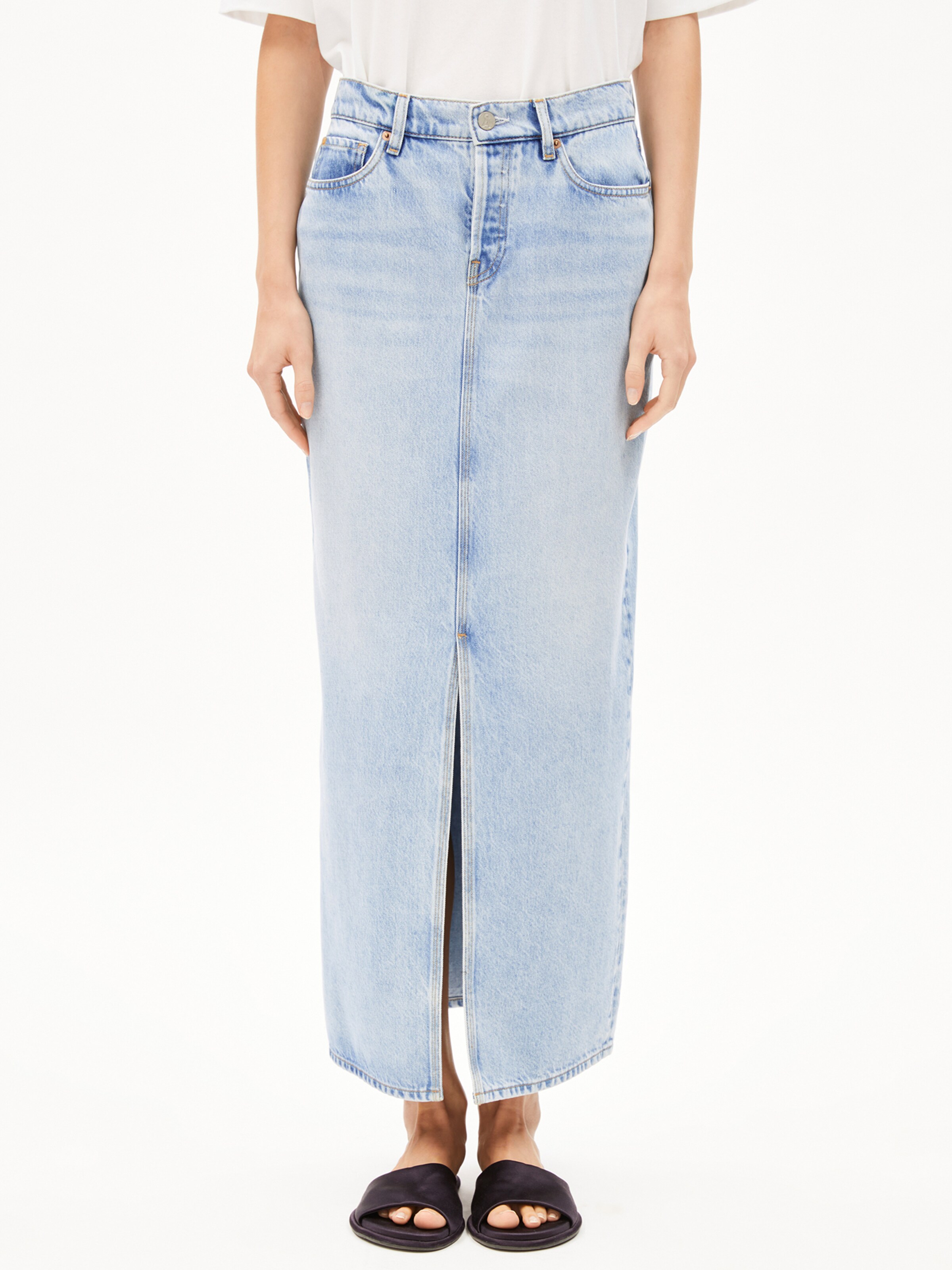 ARMEDANGELS Rok in Blauw: voorkant