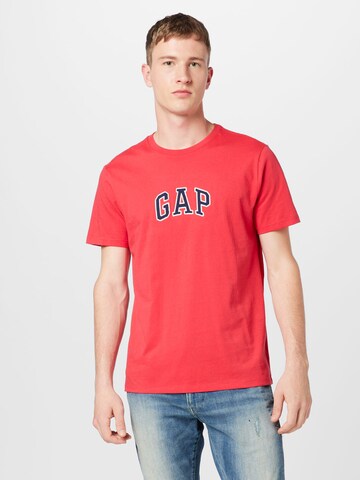 T-Shirt GAP en rouge : devant