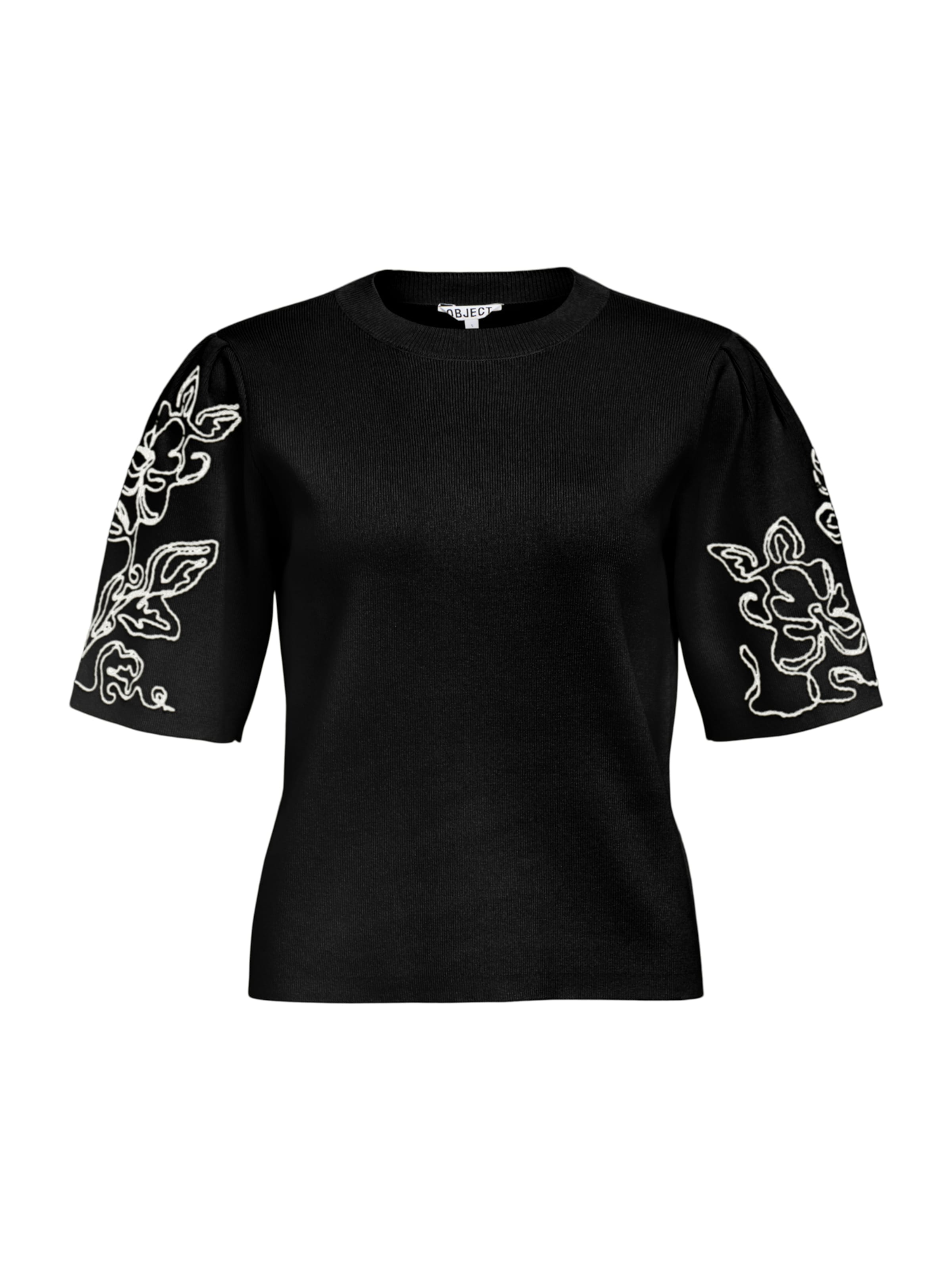 OBJECT Sweater 'OBJFlora' in Black: front