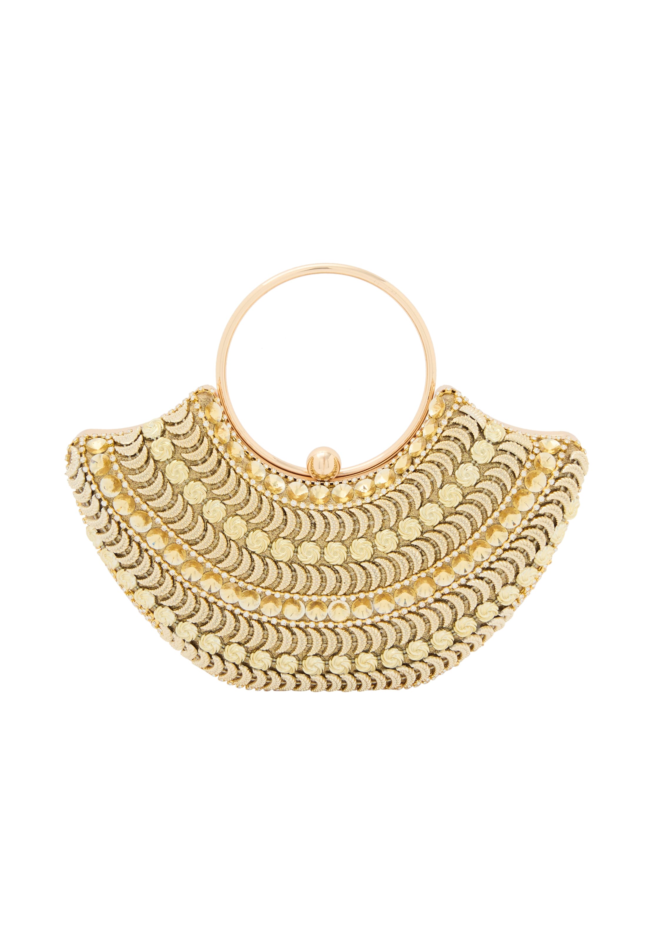 faina Handbag in Beige: front