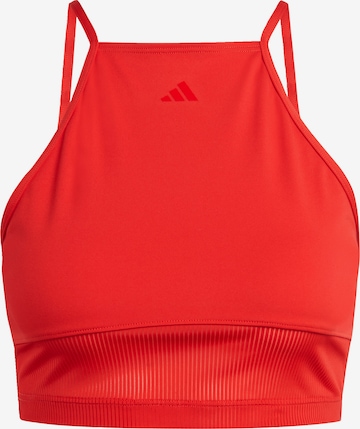 ADIDAS PERFORMANCE Bustier Sporttop 'Dance ' in Rot: predná strana