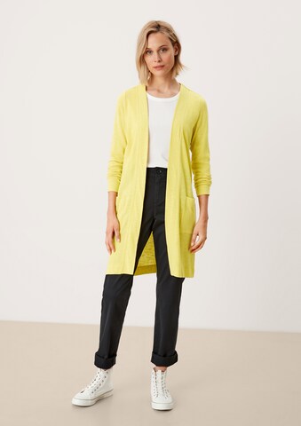 s.Oliver Knit cardigan in Yellow
