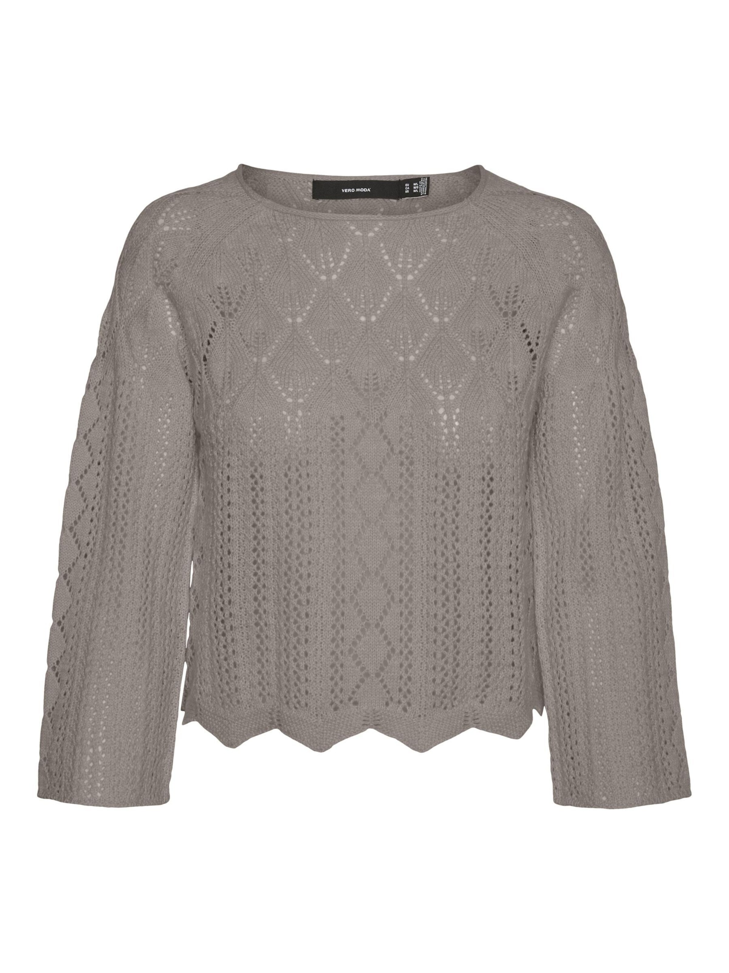 VERO MODA Pullover 'VMGinger' i grå: forside