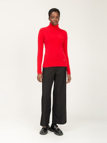 Influencer Pullover in Rot