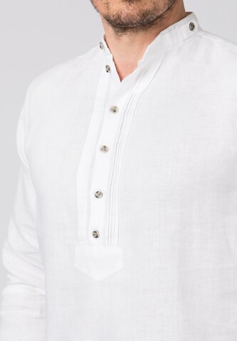 STOCKERPOINT Regular fit Traditional Button Up Shirt 'Senna' in White