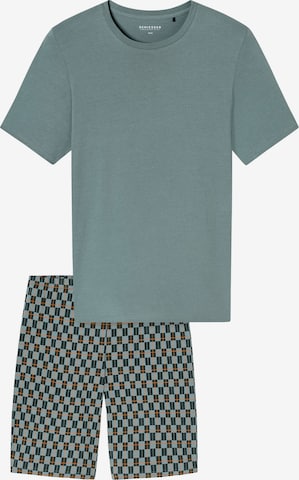 SCHIESSER Shorty 'Casual Essentials' in Grün: Vorderseite