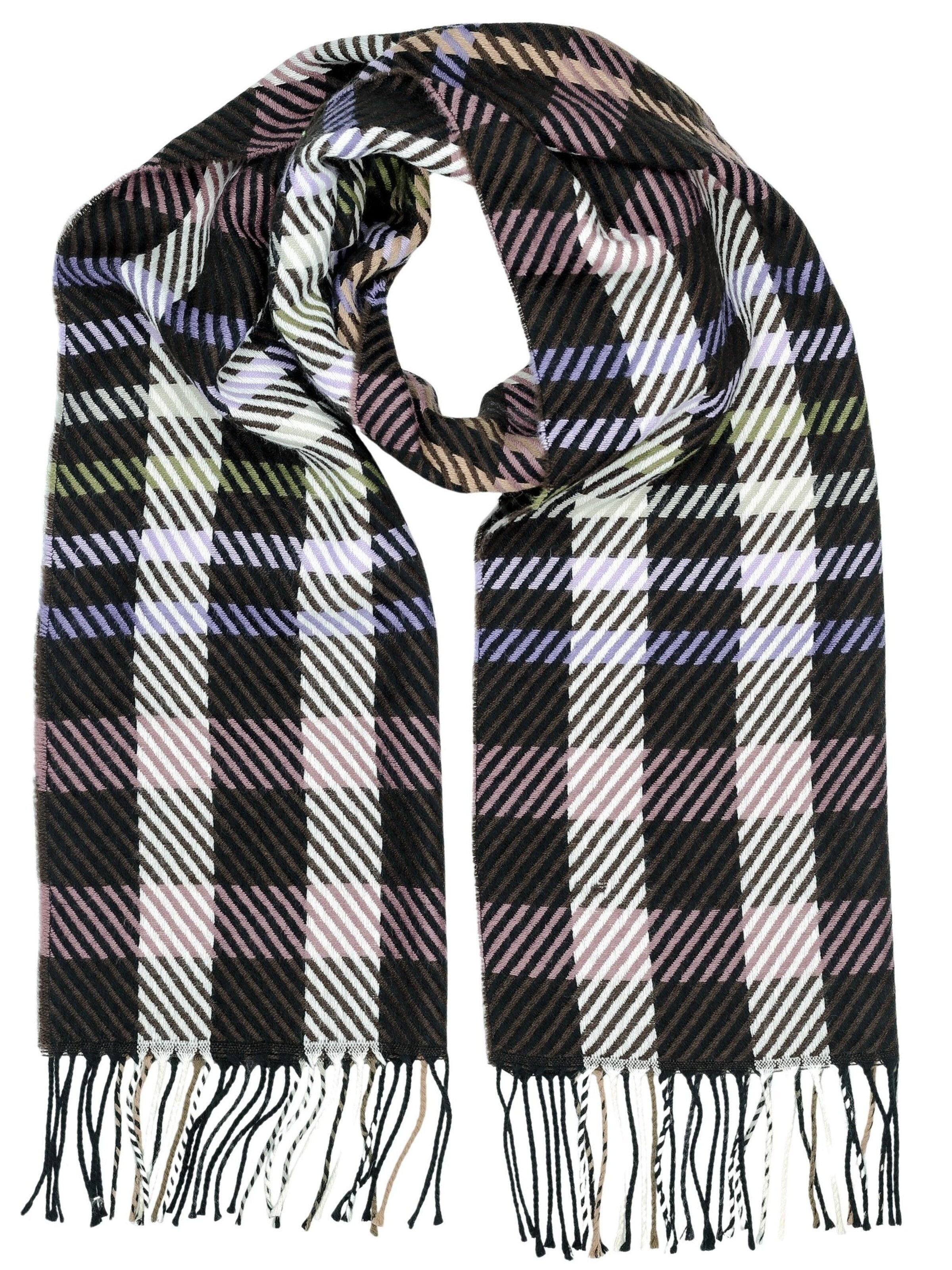 COLLEZIONE ALESSANDRO Schal 'Elegant'‌‌‌ in Braun: Vorderseite