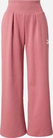 PUMA Wide Leg Hose 'Classics' in Pink: predná strana