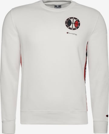 Champion Authentic Athletic Apparel Sweatshirt ' Crewneck ' in White: front