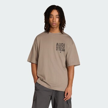 T-Shirt fonctionnel 'Audi Revolut F1 Team Elevated II' ADIDAS PERFORMANCE en marron : devant