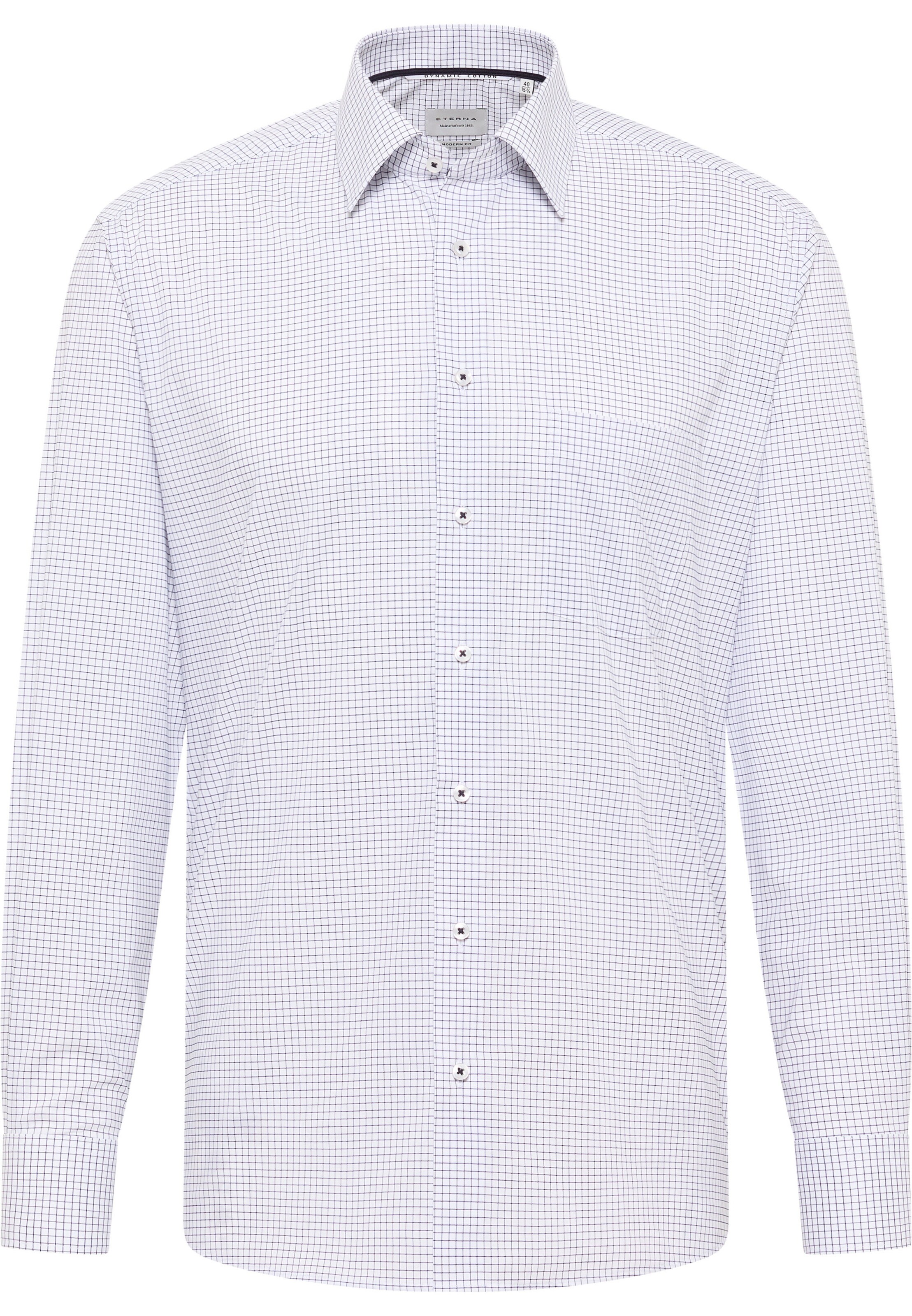 ETERNA Regular fit Zakelijk overhemd in Blauw: voorkant