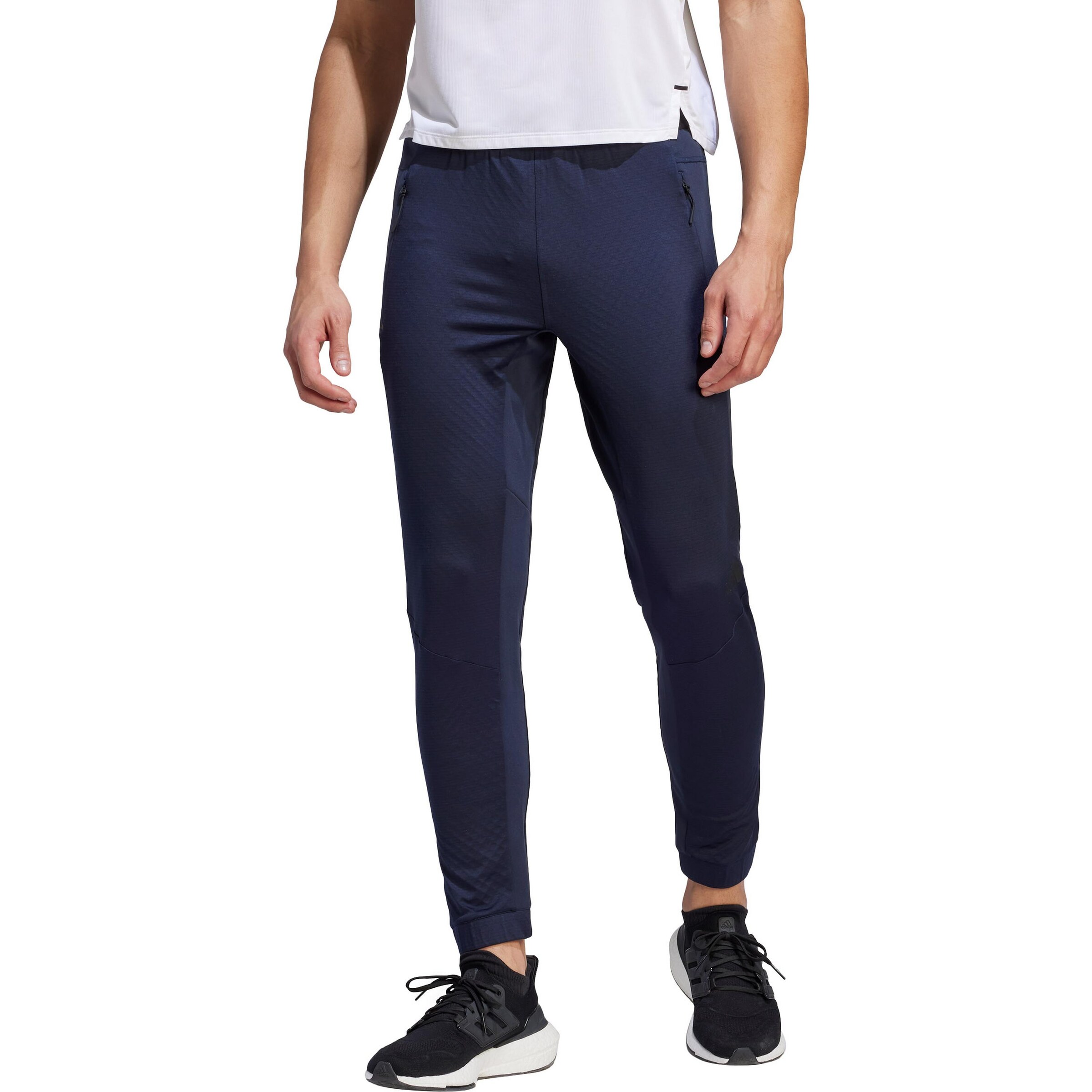 ADIDAS PERFORMANCE Slimfit Sporthose 'D4T' in Blau: Vorderseite