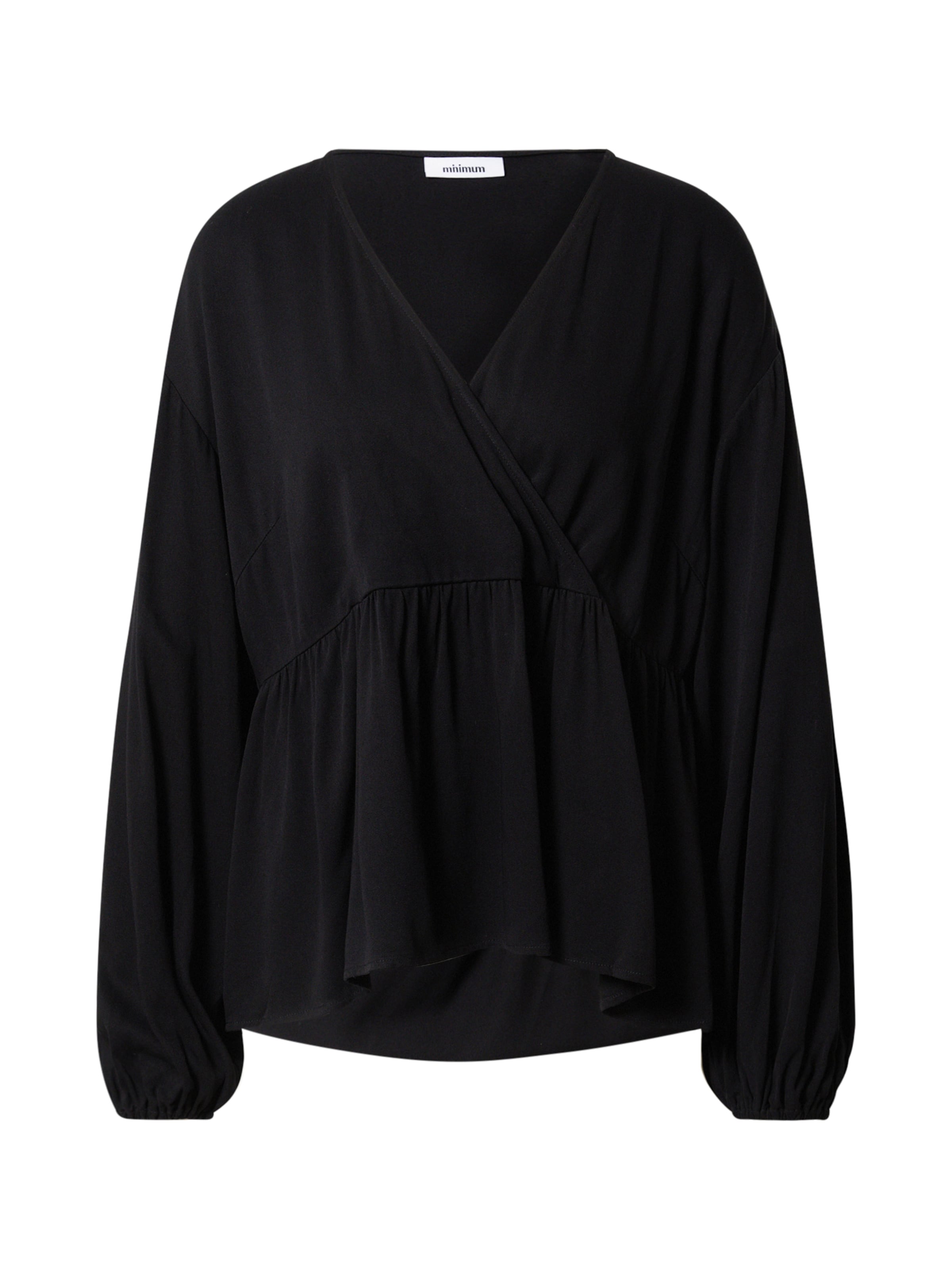 minimum Bluzka 'LILASA' w kolorze czarny: przód