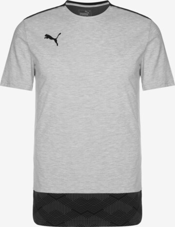 PUMA T-Shirt 'TeamFinal 21' in Grau: predná strana