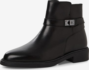 Botine de la Tamaris pe negru: față