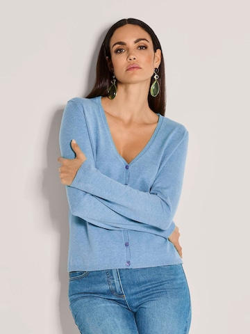 Cardigan MADELEINE en bleu : devant