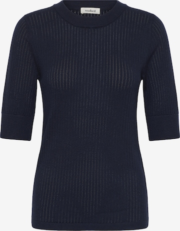 Pull-over ' SLSpina' SOAKED IN LUXURY en bleu : devant