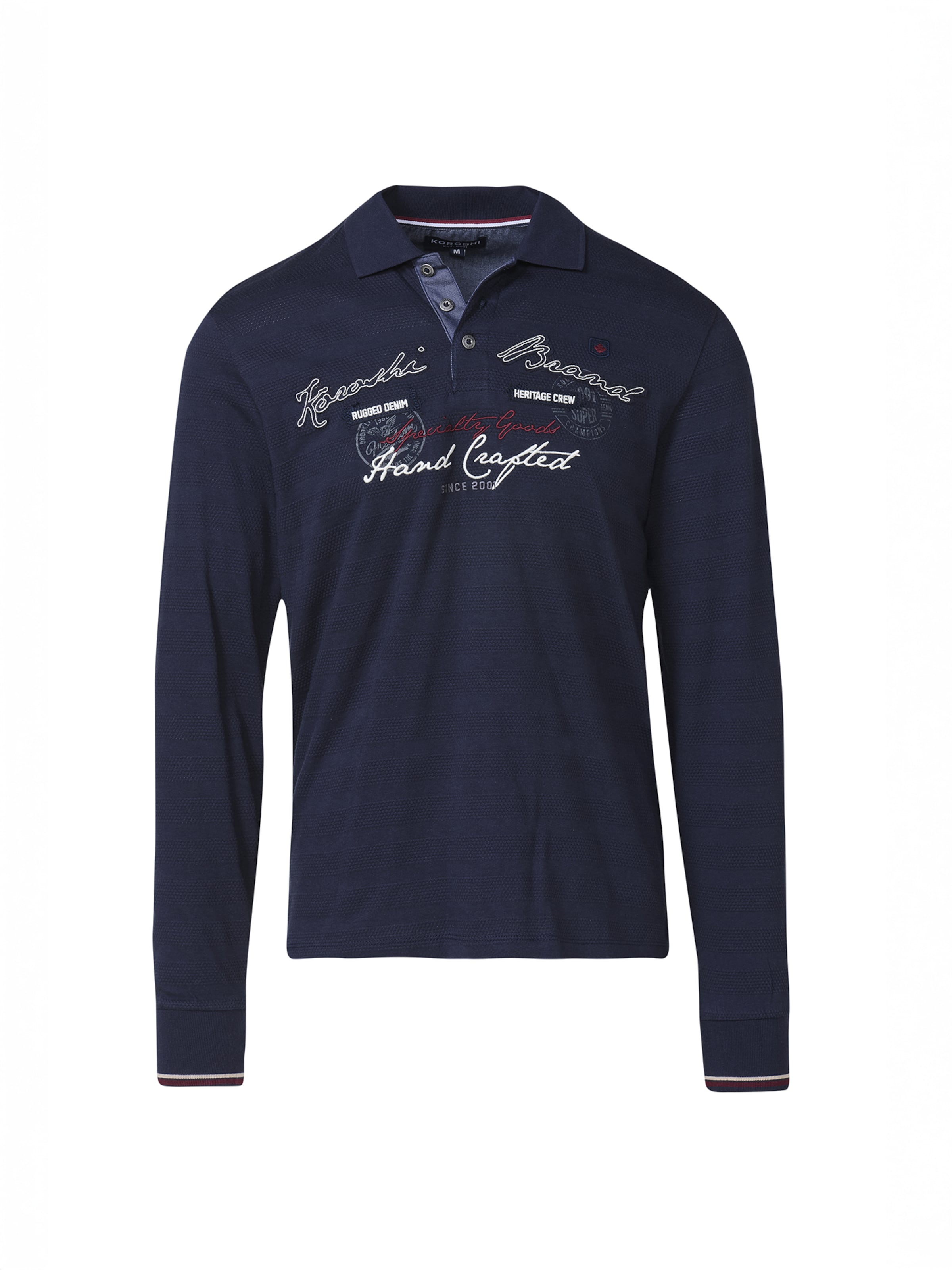 Maglietta di KOROSHI in blu: frontale