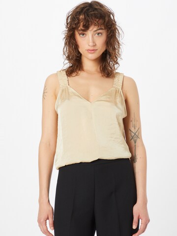 DKNY Top - bézs: elől