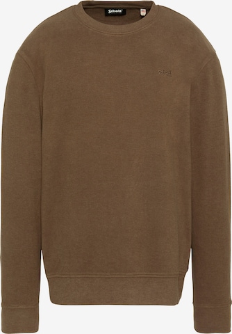 Schott NYC Pullover in Braun: Vorderseite