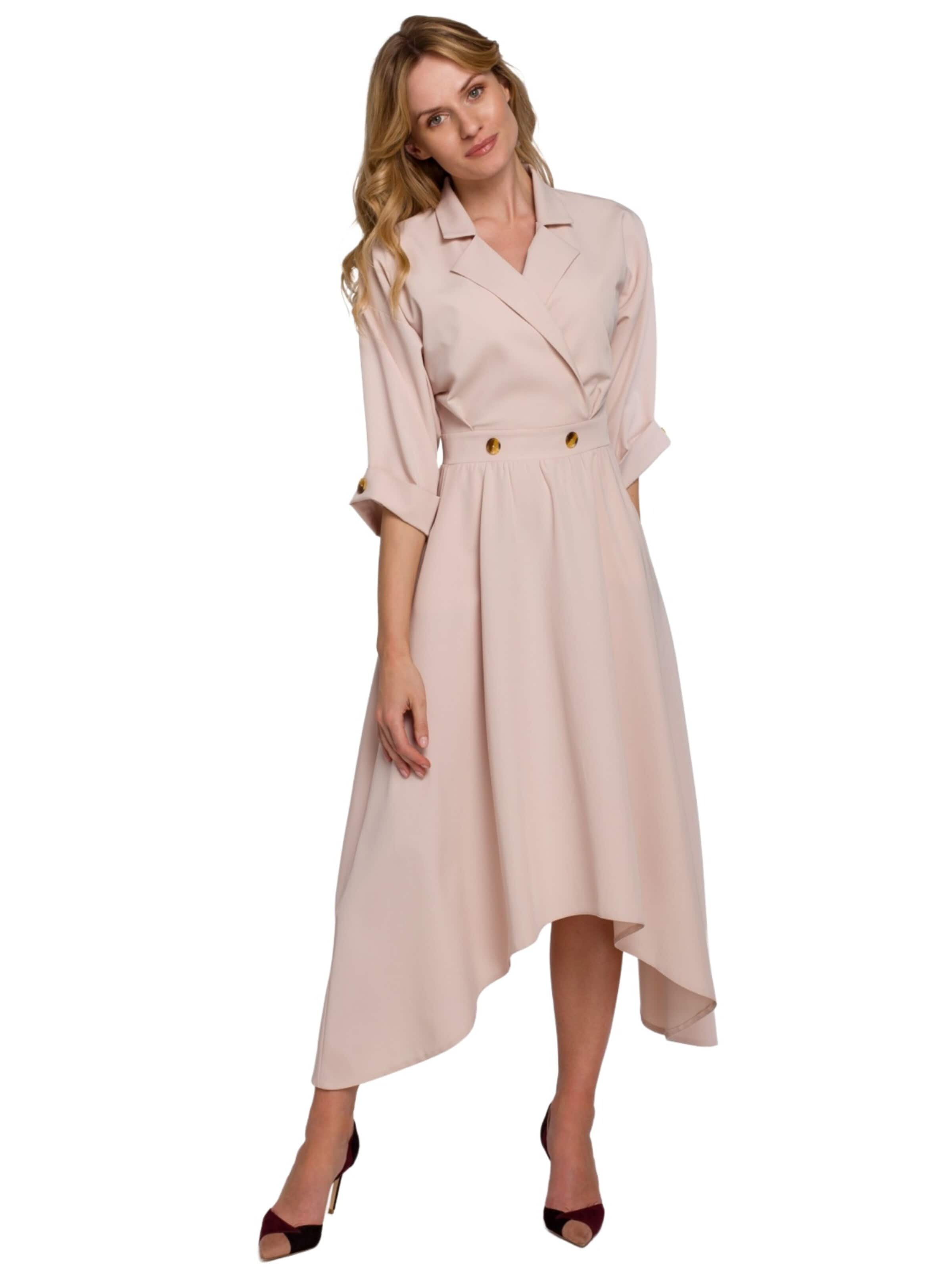 amorubi.com Dress in Beige: front