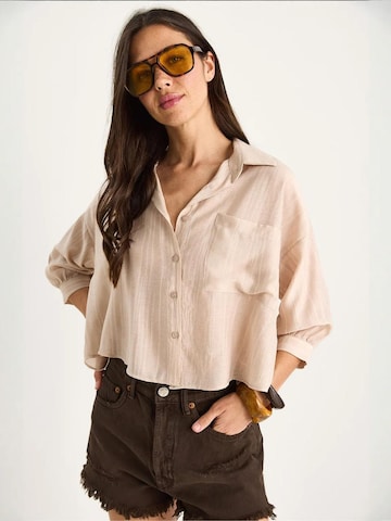Camicia da donna di Bianco Lucci in beige