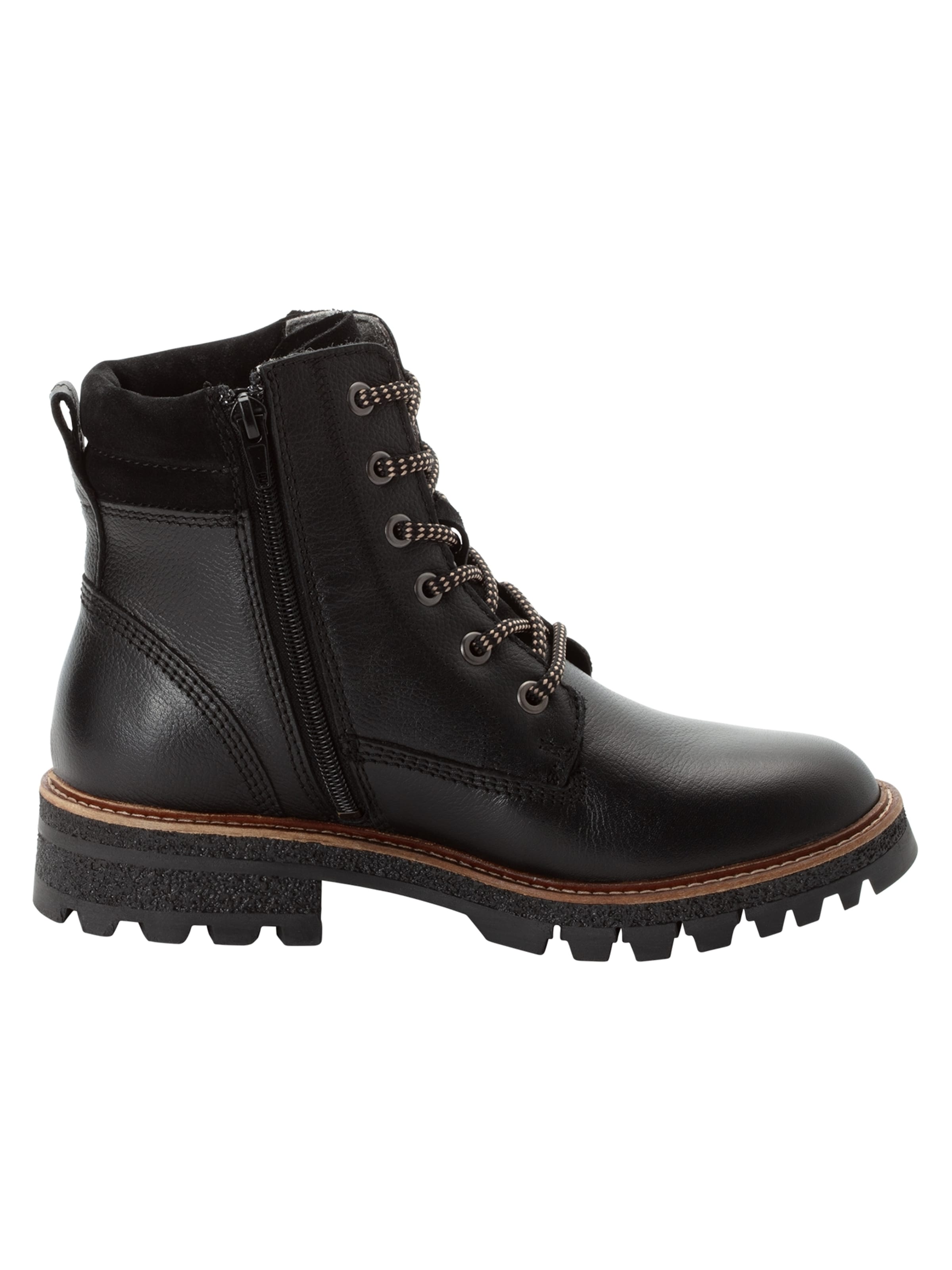 Tamaris Schnürstiefelette in Schwarz