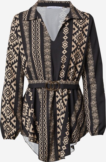 Hailys Blouse 'Chanti' in de kleur Beige / Zwart, Productweergave