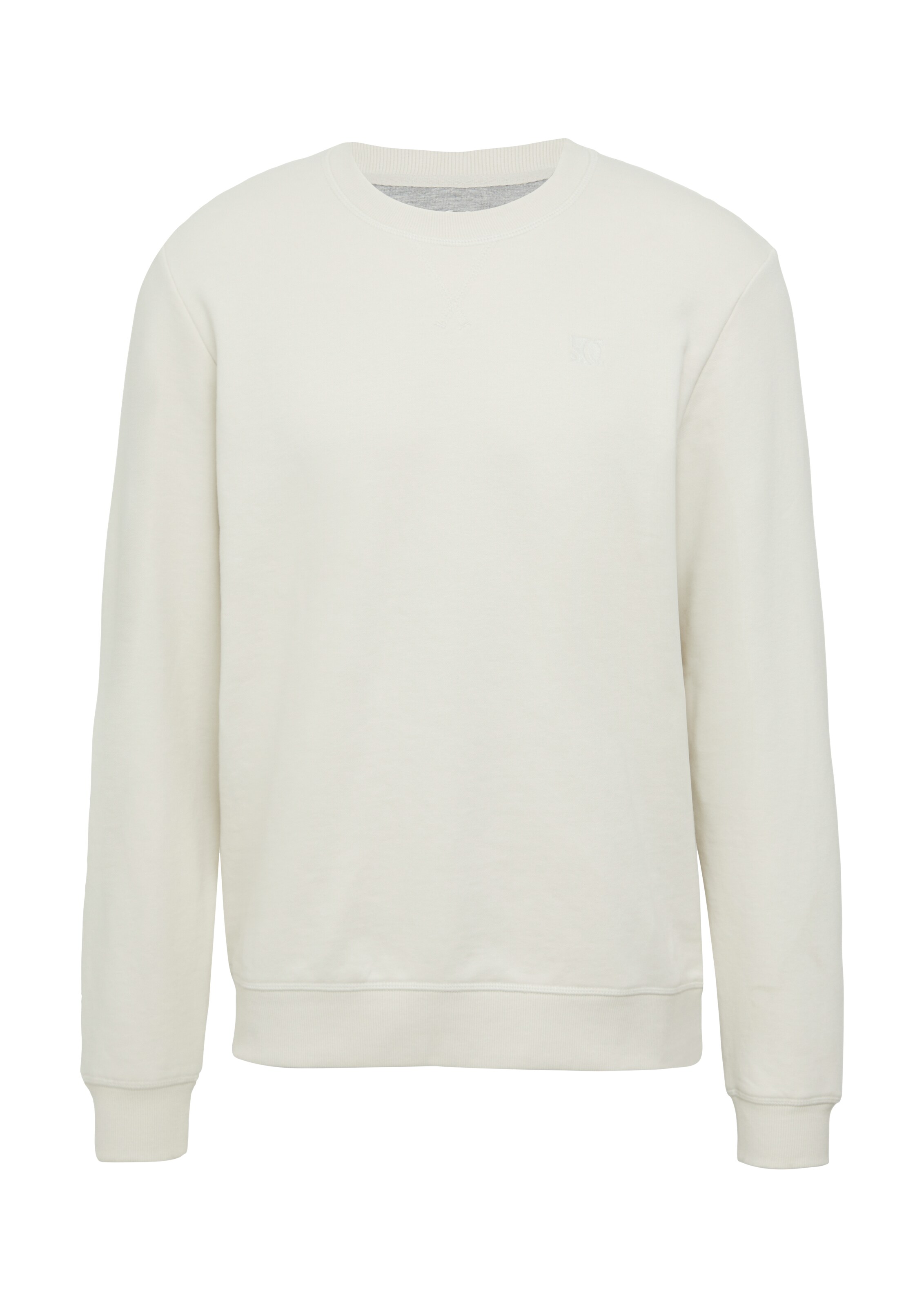 Sweat-shirt s.Oliver en blanc : devant
