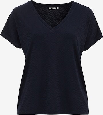 WE Fashion Shirt in Blue: front