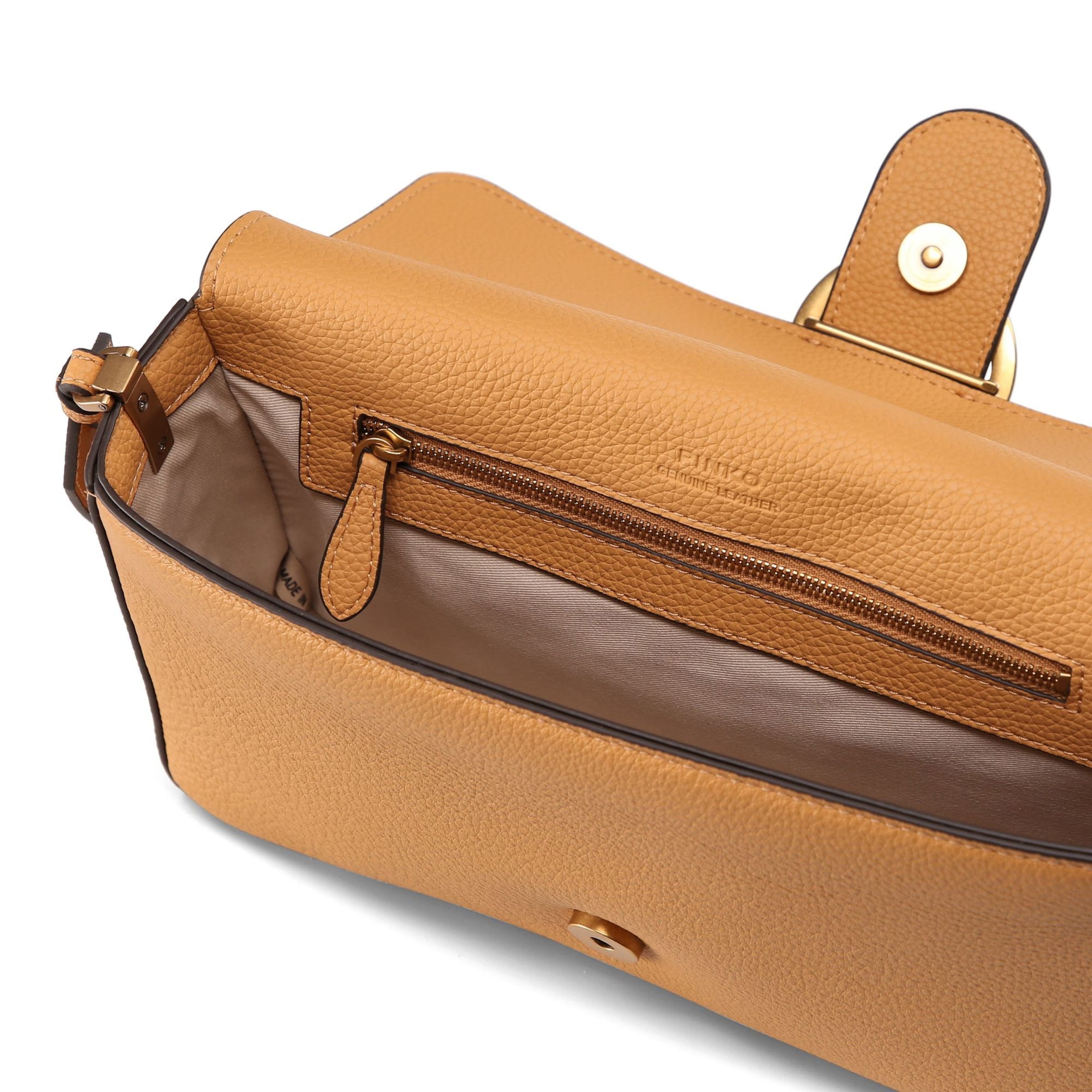 Borsa a tracolla 'Love One' di PINKO in marrone