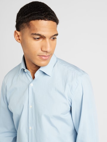 HUGO Red Slim fit Button Up Shirt 'Jenno' in Blue