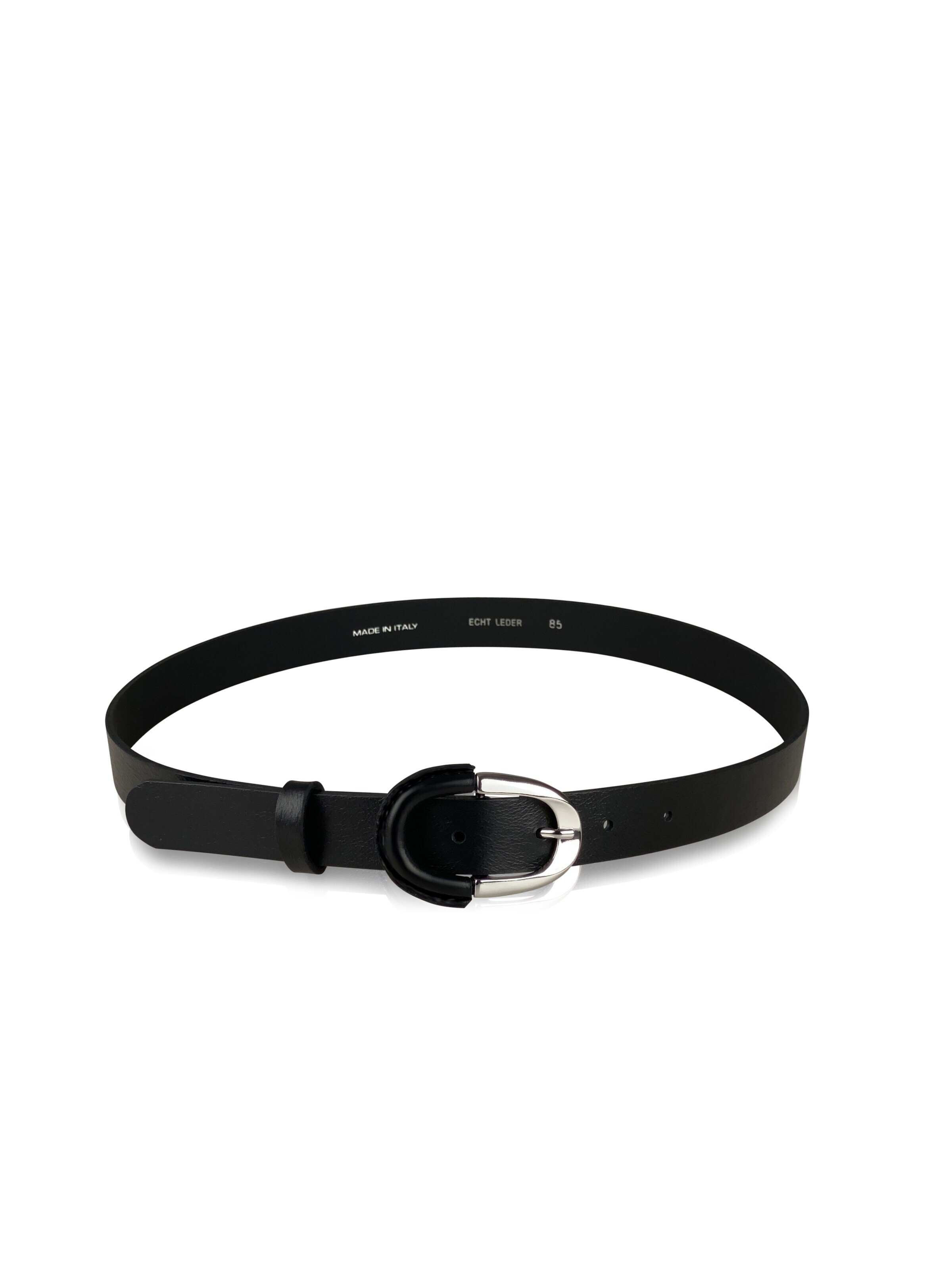 COLLEZIONE ALESSANDRO Gürtel 'Loreen'‌‌‌‌‌‌‌‌‌ in Schwarz: Vorderseite