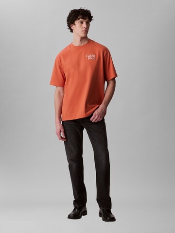 Calvin Klein Jeans Shirt in Oranje