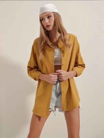Camicia da donna di Bigdart in giallo
