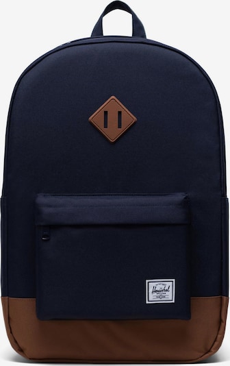 Herschel Backpack 'Heritage' in Dark blue / Brown, Item view