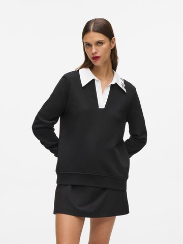 Karl Lagerfeld Collegepaita värissä musta: etupuoli