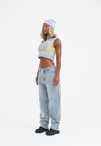 Ed Hardy Jacke 'Tiger Moto' in Blau