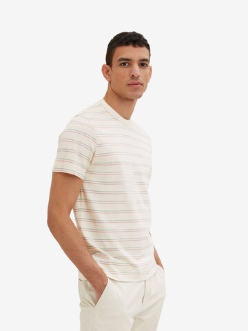 TOM TAILOR T-Shirt in Beige: predná strana