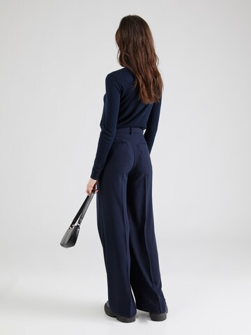Lauren Ralph Lauren Zvonové kalhoty Kalhoty se sklady v pase 'KIRAHN' – modrá