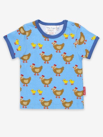 Toby Tiger Shirt 'Hühner-Druck' in Blue: front