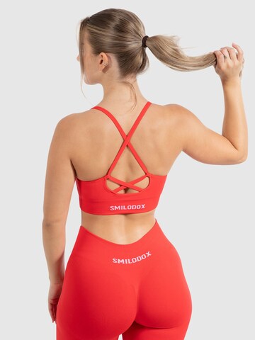 Bustier Soutien-gorge de sport Smilodox en rouge