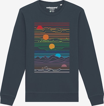 Watapparel Sweatshirt ' Sun And Moon ' in Grijs: voorkant