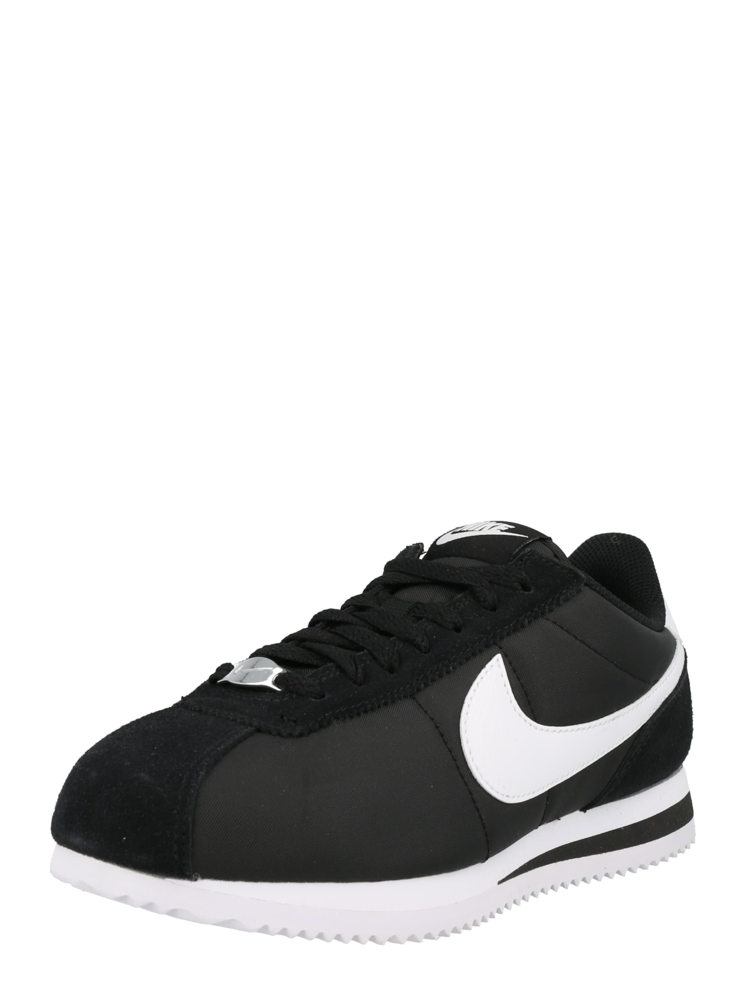 Nike Sportswear Низкие кроссовки 'CORTEZ' в Черный: спереди