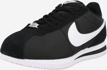 Baskets basses 'CORTEZ' Nike Sportswear en noir : devant