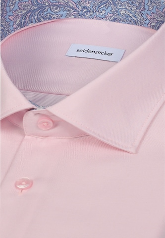 Coupe slim Chemise business SEIDENSTICKER en rose