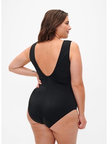 Swim by Zizzi Bustier Badpak in Zwart