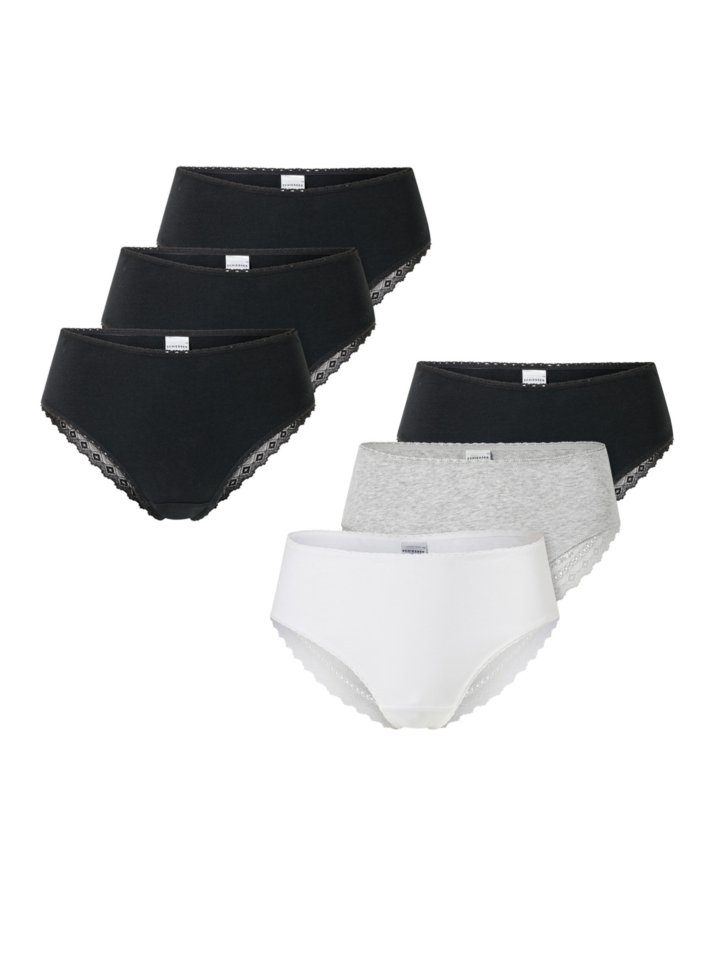 SCHIESSER Slip ' Modern Multipacks ' in Grijs: voorkant