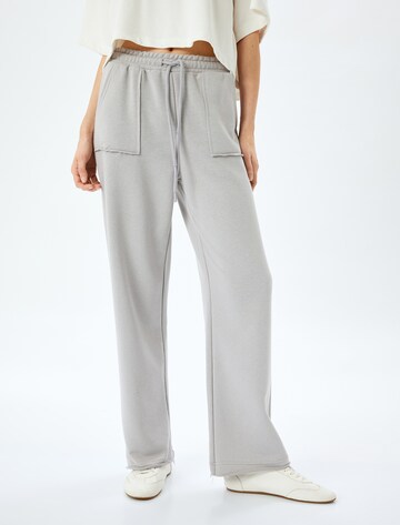 Koton Wide Leg Hose in Grau: Vorderseite