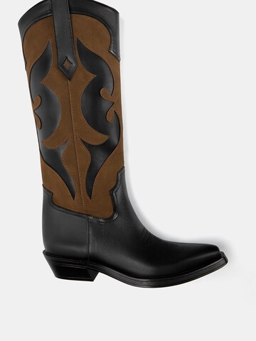 Bottes de cowboy Pull&Bear en noir